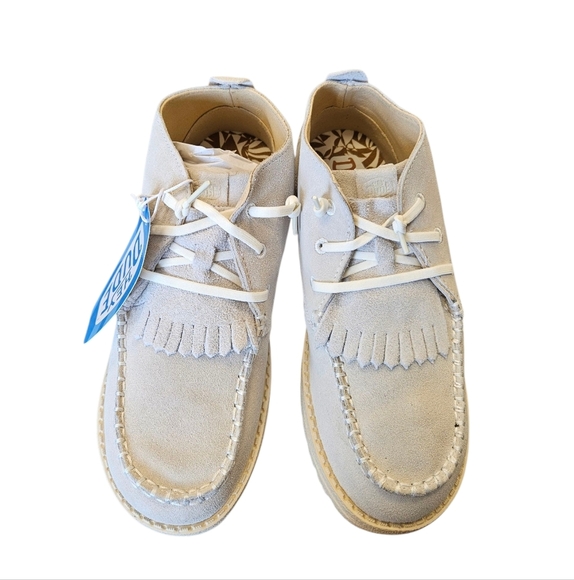 Hey Dude Wendy Mid Elevated Booties Ivory Womens NEW Size 8 - Picture 2 of 7